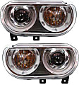 Driver and Passenger Side Headlights, without Bulbs, HID/Xenon, without HID Bulbs and ballast