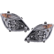 2013 Mercedes Benz Sprinter 2500 - Driver and Passenger Side Halogen Headlight, With bulb(s), OE Replacement
