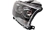Driver and Passenger Side Headlights, with Bulbs, Halogen, Black Interior