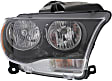 Driver and Passenger Side Headlights, with Bulbs, Halogen, Black Interior, CAPA Certified