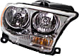 Driver and Passenger Side Headlights, with Bulbs, Halogen, For Model with Chrome Interior, CAPA Certified