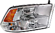 Driver and Passenger Side Headlights, with Bulbs, Halogen, Reflector Type, For Models with Quad Lights, without Daytime Running Lights