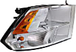 Driver and Passenger Side Headlights, with Bulbs, Halogen, Reflector Type, For Models with Quad Lights, without Daytime Running Lights
