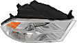 Driver and Passenger Side Headlights, with Bulbs, Halogen, Reflector Type, For Models with Quad Lights, without Daytime Running Lights