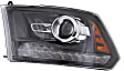 2014 Ram 2500 - Driver and Passenger Side Halogen Headlight, With bulb(s), For Models With Factory Projector Type s, OE Replacement