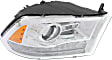 2014 Ram 2500 - Driver and Passenger Side Halogen Headlight, With bulb(s),  For Models with LMC Code (Bi-Function  Projector s with Chrome Interior), OE Replacement, Crew Cab Pickup