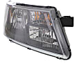 Driver and Passenger Side Headlights, with Bulbs, Halogen, with Black Trim, CAPA Certified