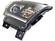 Driver and Passenger Side Headlights, with Bulbs, Halogen, without LED daytime running light