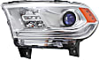 2014-2017 Dodge Durango - Driver and Passenger Side Headlights, with Bulbs, Halogen, without LED Daytime Running Lights