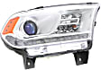 Driver and Passenger Side Headlights, with Bulbs, Halogen, with LED daytime running light