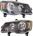 2015 Dodge Grand Caravan - Driver and Passenger Side Halogen Headlight, With bulb(s), OE Replacement
