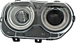 2015-2023 Dodge Challenger - Driver and Passenger Side Headlights, with Bulbs, Halogen, For Models without Air Ducts, CAPA CERTIFIED