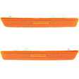 Front, Driver and Passenger Side Side Marker With bulb(s)