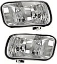 Front, Driver and Passenger Side Fog Lights, With Bulb(s), Halogen
