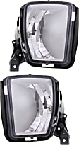 Front, Driver and Passenger Side Fog Lights, with Bulb, Halogen, Standard Type