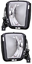 Front, Driver and Passenger Side Fog Lights, with Bulb, Halogen, Standard Type, CAPA CERTIFIED