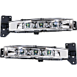 Front, Driver and Passenger Side LED Fog Light, With bulb(s)
