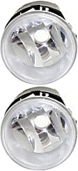 Front, Driver and Passenger Side Halogen Fog Light, Without bulb(s)