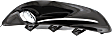 Front, Driver and Passenger Side Fog Light Trims, Black, with Chrome Trim, CAPA CERTIFIED