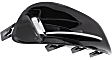 Front, Driver and Passenger Side Fog Light Trims, Black, with Chrome Trim, CAPA CERTIFIED