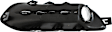Front, Driver and Passenger Side Fog Light Trims, Black, with Chrome Trim, CAPA CERTIFIED