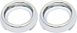 Front, Driver and Passenger Side, Inner Fog Light Trims, Chrome