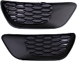 Fog Light Cover - Front, Driver and Passenger Side, Black