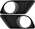 Front, Driver and Passenger Side Fog Light Trims, Textured Black, For Models With Standard Type