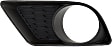 Front, Driver and Passenger Side Fog Light Trims, Textured Black, For Models With Standard Type