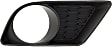 Front, Driver and Passenger Side Fog Light Trims, Textured Black, For Models With Standard Type