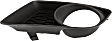 Front, Driver and Passenger Side Fog Light Trims, Textured Black, For Models With Standard Type