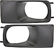 Front, Driver and Passenger Side Fog Light Trims, Textured Black