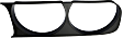 Driver and Passenger Side Headlight Bezel, Black