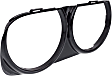 Driver and Passenger Side Headlight Bezel, Black