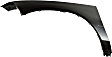 Front, Driver and Passenger Side Fenders, Primed, with Emblem Provision, CAPA Certified