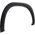 Front and Rear, Driver and Passenger Side Fender Flares, Textured Black, Front - Thermoplastic; Rear - Plastic, Front - Bolt-On