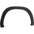 Front and Rear, Driver and Passenger Side Fender Flares, Textured Black, Front - Thermoplastic; Rear - Plastic, Front - Bolt-On