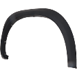 Front and Rear, Driver and Passenger Side Fender Flares, Textured Black, Front - Thermoplastic; Rear - Plastic, Front - Bolt-On