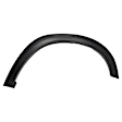 Front and Rear, Driver and Passenger Side Fender Flares, Primed, Front - Thermoplastic; Rear - Plastic, Front - Bolt-On