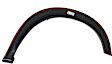 Front and Rear, Driver and Passenger Side Fender Flares, Primed, Front - Thermoplastic; Rear - Plastic, Front - Bolt-On