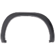 Front and Rear, Driver and Passenger Side Fender Flares, Primed, Front - Thermoplastic; Rear - Plastic, Front - Bolt-On