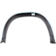 Front and Rear, Driver and Passenger Side Fender Flares, Primed, Front - Thermoplastic; Rear - Plastic, Front - Bolt-On