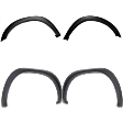 2016 Ram 2500 - Front and Rear, Driver and Passenger Side, Fender Flares, Front - Textured Black, Rear - Primed