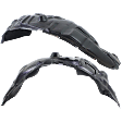 Front, Driver and Passenger Side, Rear Section, Fender Liner