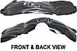 Front, Driver and Passenger Side, Fender Liner