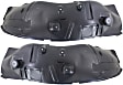 Front, Driver and Passenger Side, Fender Liner, 4WD
