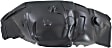 Front, Driver and Passenger Side, Fender Liner, RWD