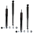 Front and Rear, Driver and Passenger Side Shocks, 4WD, Monotube Design