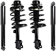 Front and Rear, Driver and Passenger Side Shock and Fully Loaded Strut