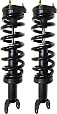 Front, Driver and Passenger Side Fully Loaded Struts, 4WD, For Models with Front Coil Spring